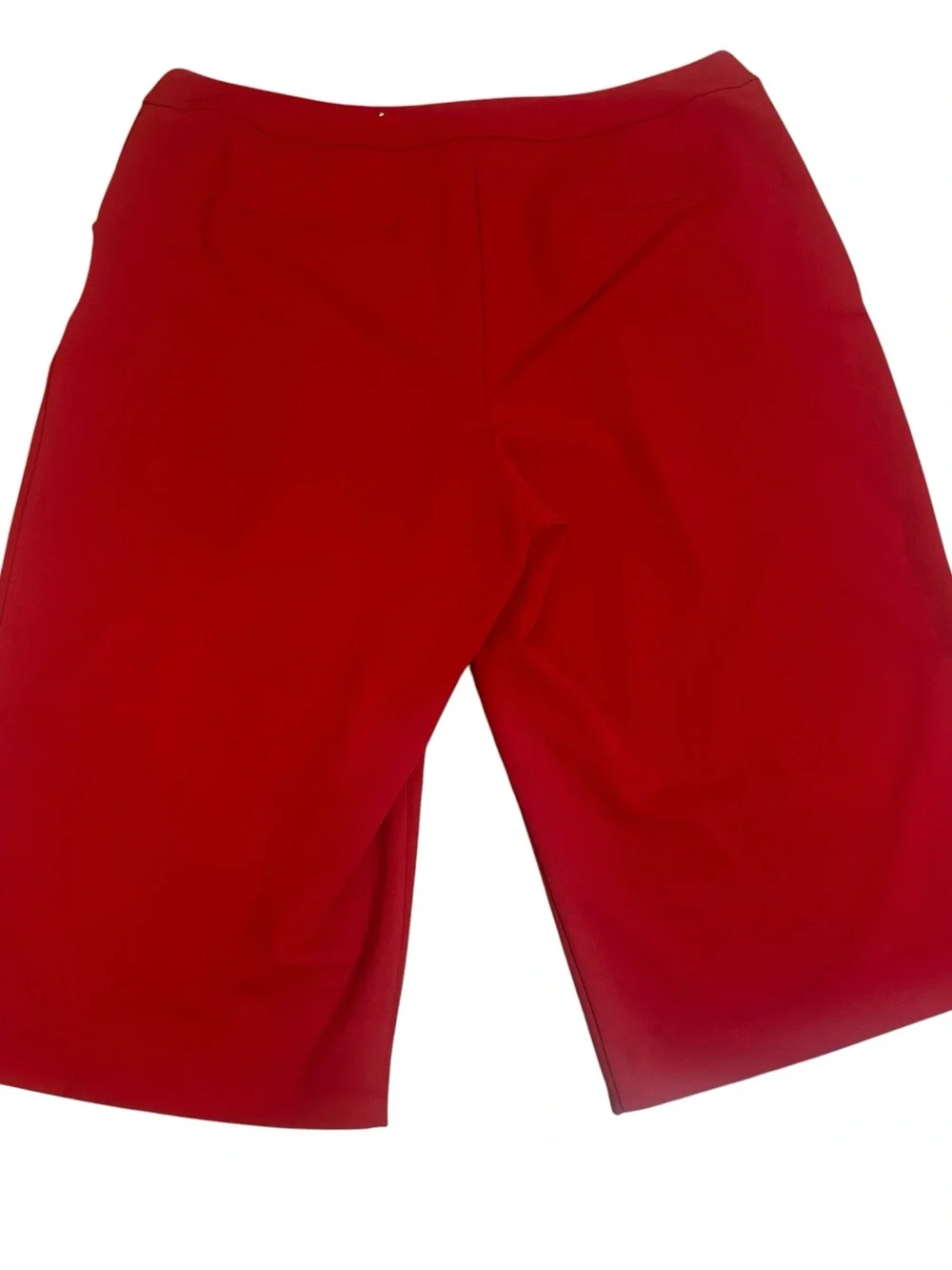 Ashley Stewart Red Bermuda Sailor Shorts with Gold Buttons Sz 22/24